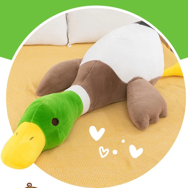 Huge Lifelike Duck Plush Toy for Kids, Cute Cartoon Duck Doll, Soft Stuffed Animal, Long Pillow, Home Decor, Birthday Gifts