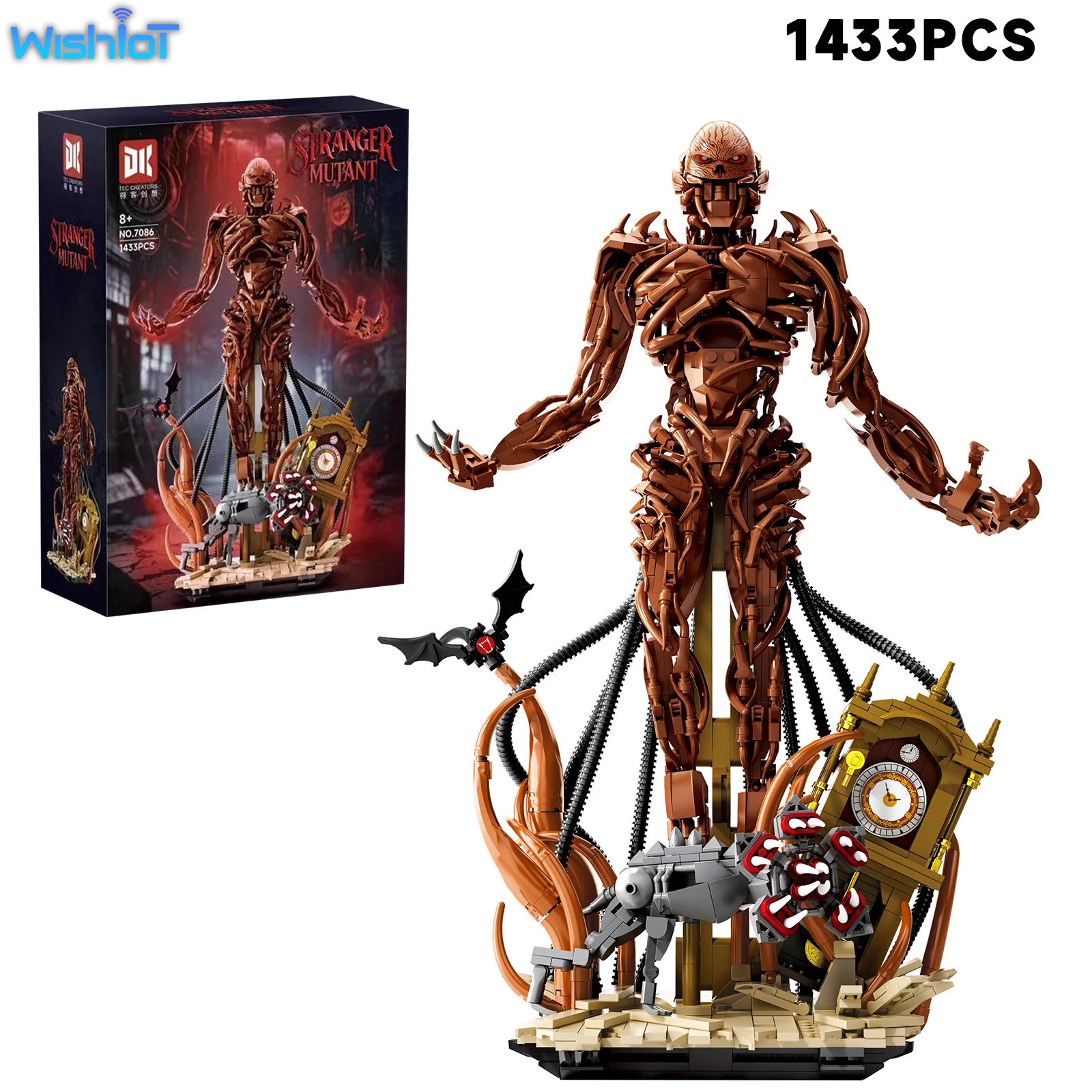 DK7086 Stranger Mutant 1433PCS Building Blocks Blood Demonic Monster Model Gothic Horror Ornament Assembly Toys Holiday Gifts