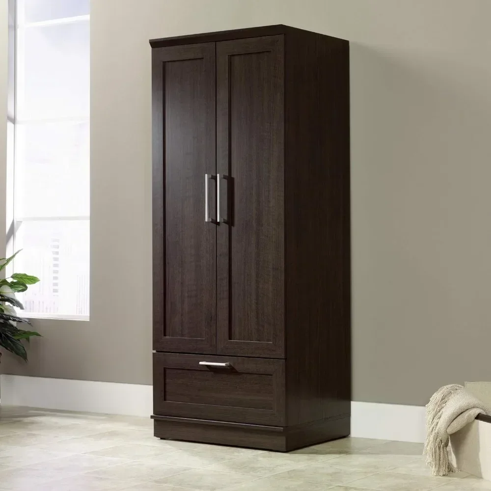 Wardrobe Closet, Dakota Oak Finish, Wardrobe/Pantry Cabinets