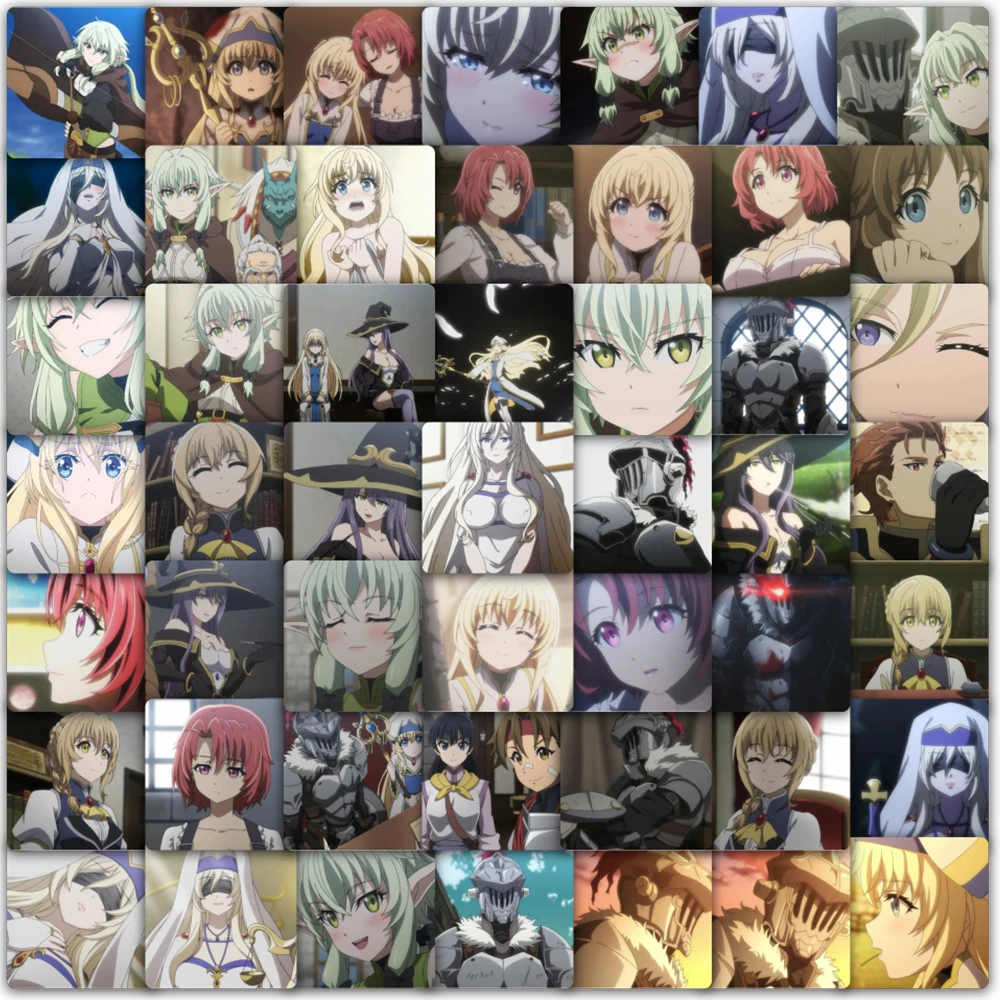 

10/30/59pcs Goblin Slayer Stickers Priestess Cow Girls Anime Sticker Scrapbooking Luggage Laptop Witch High Elf Archer Decals