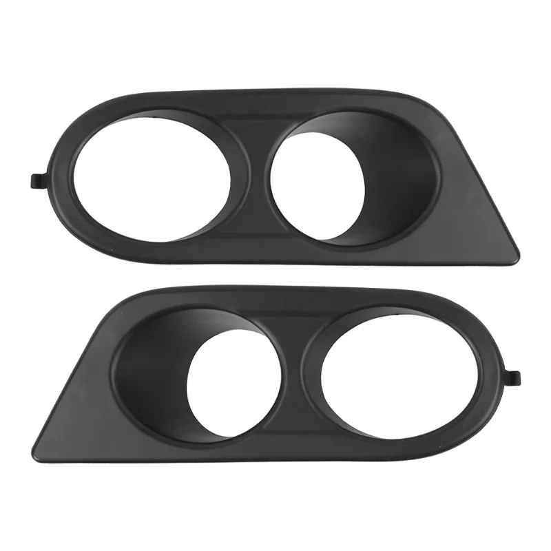 

2pcs Front Bumper Foglight Cover Dual Holes Car Accessory Fit For E46 M3 2001-2006Matte Black