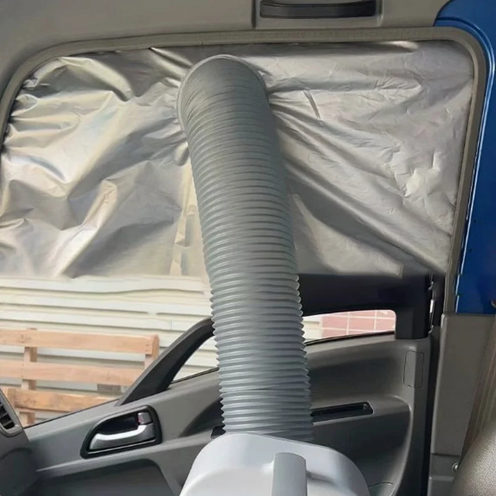 Window Sealing Cloth for Portable For AC Exhaust Hose Thickened Heat Insulating Fabric Easy Installation No Needed