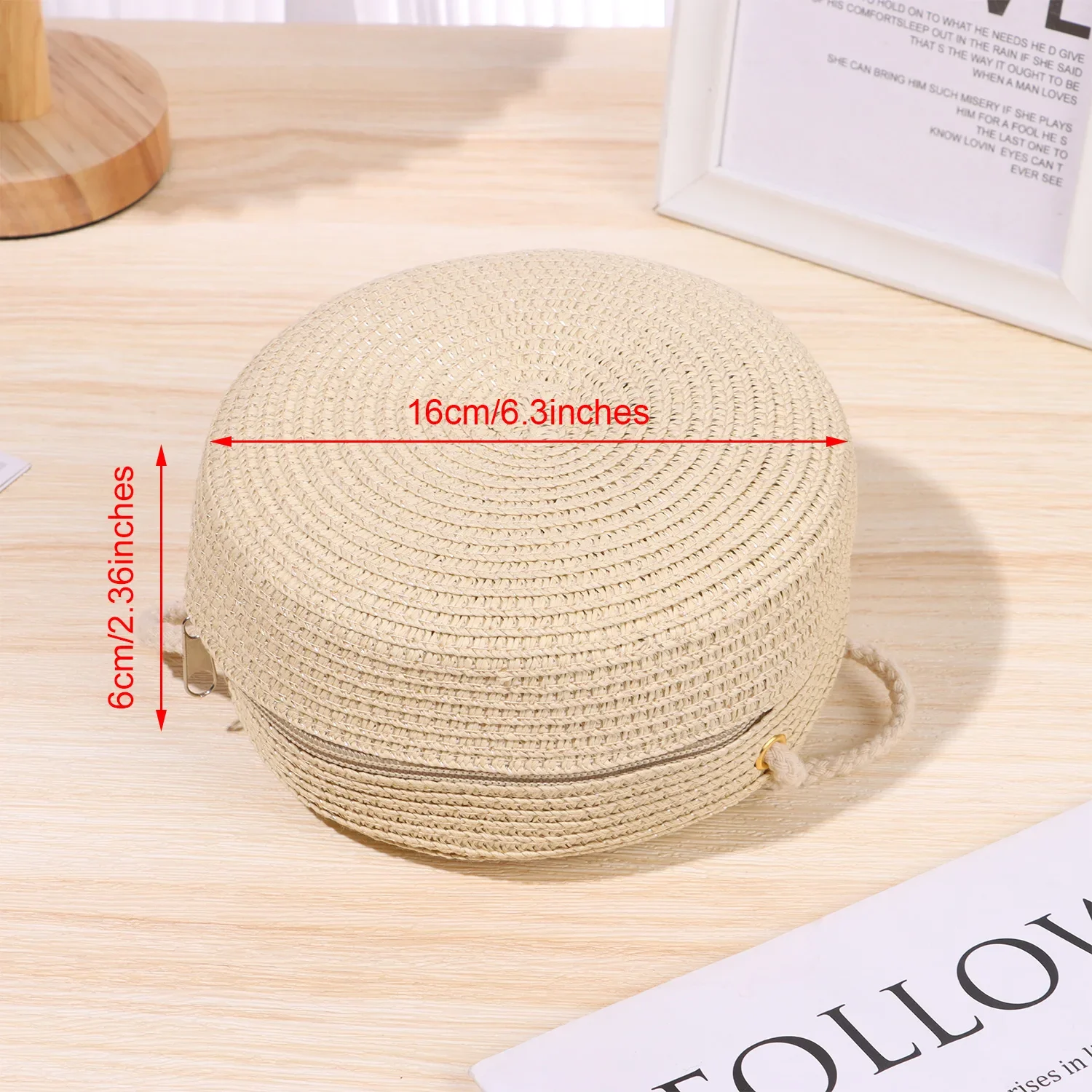 New Fashion Round Straw Bag Handmade Rattan Woven Straw Handbag Summer Beach Bag Handbag Knit For Women Girl Shoulder Bags