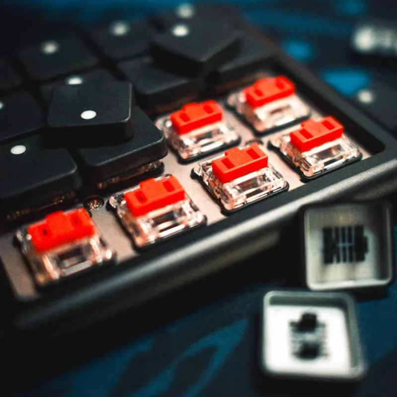 Taihao Ultra Thin Keycap Custom PBT18 Keys 1U MX/Choc Switch Keycap Cute Colorful Cartoon Anime Point Key Caps for Gamers Design