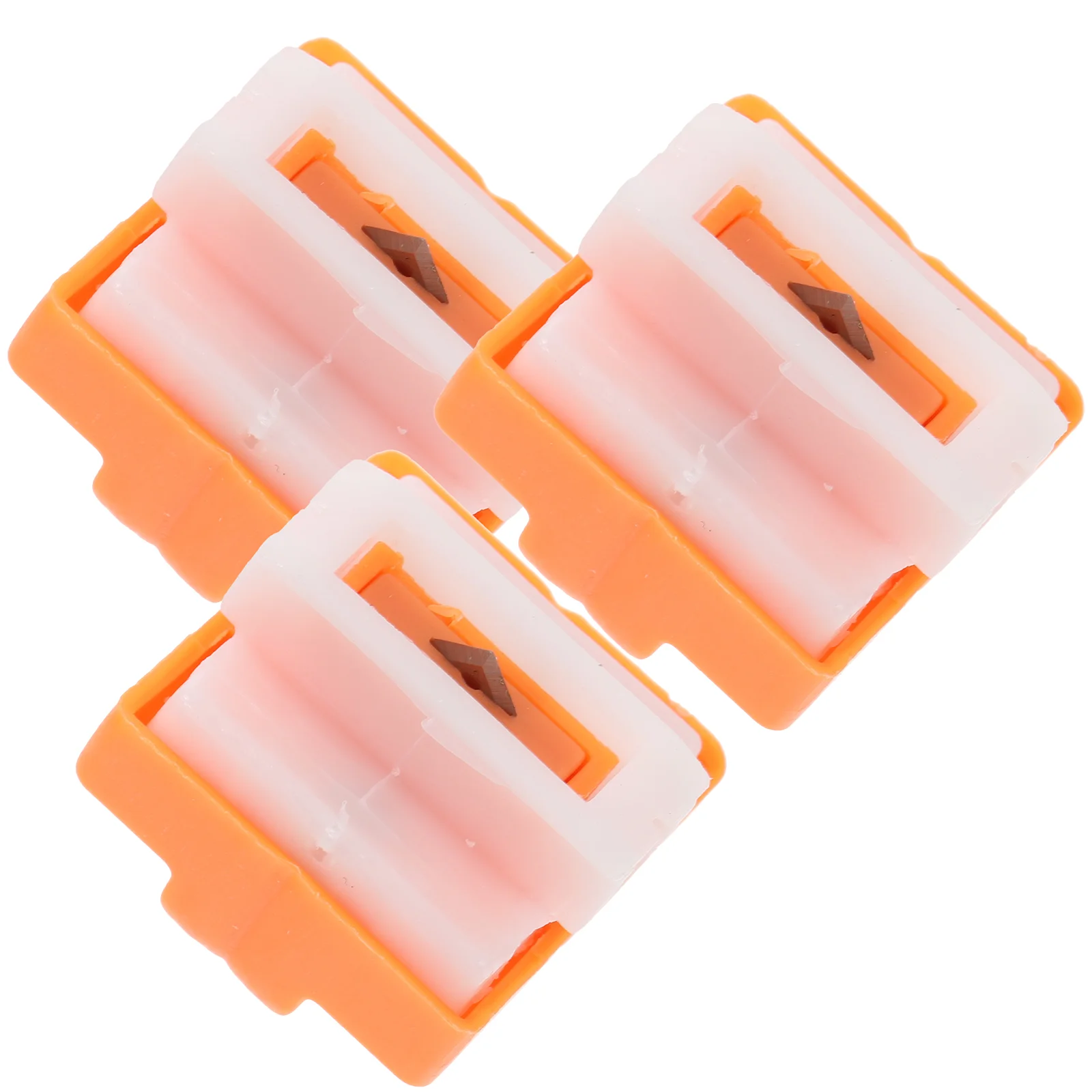 3 Pcs Paper Head Refills Spare for Classroom Concealed Portable Plastic Replacement Blades Small Heads