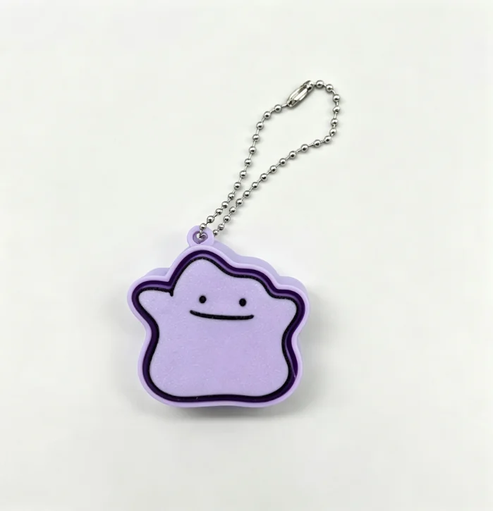 Fidget Clicker Keychain 3D Printed Funny Stress Relief Toy Multi‑functional Bag Pendant Decor Gift For Anime Fans