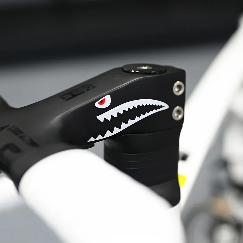 Waterproof Shark Decor Stickers, Designed for Road Cyclists, Bike Crank Arm Decals, Ideal for Night Riding Safety