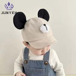 Junyeh Infant Hat Spring Super Cute Big Ears Bear Caps Soft Brim Baby Sunshade Baseball Cap For Kids 5-24 Month