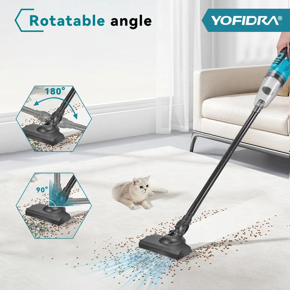 YOFIDRA 掃除機　マキタ18V用　充電式クリーナー YOFIDRA 2 in 1 電動コードレス掃除機 ポータブル充電式 家庭用掃除機
