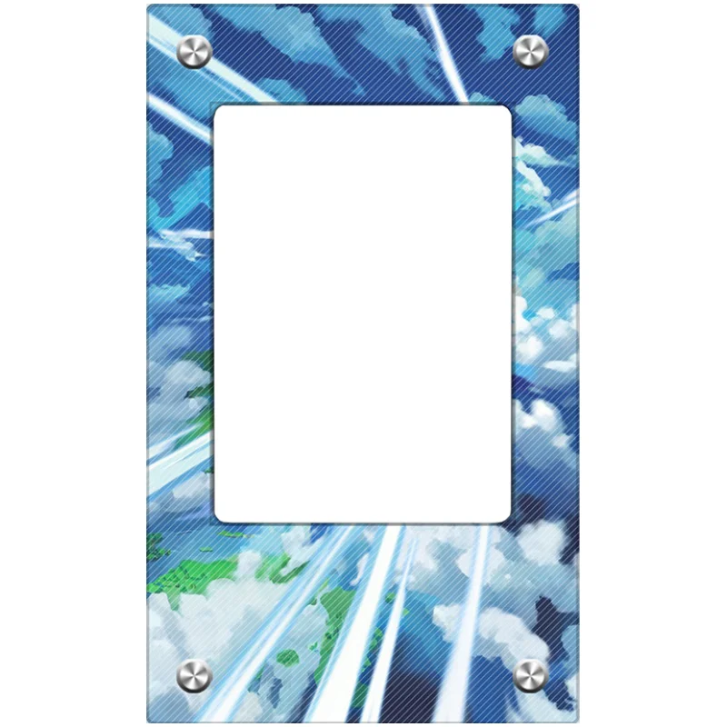 Pokemon PTCG tarjetas ladrillo ZapdosEX juego de Anime funda protectora acrílica hecha a sí misma juguetes DIY imagen extendida no incluye tarjetas