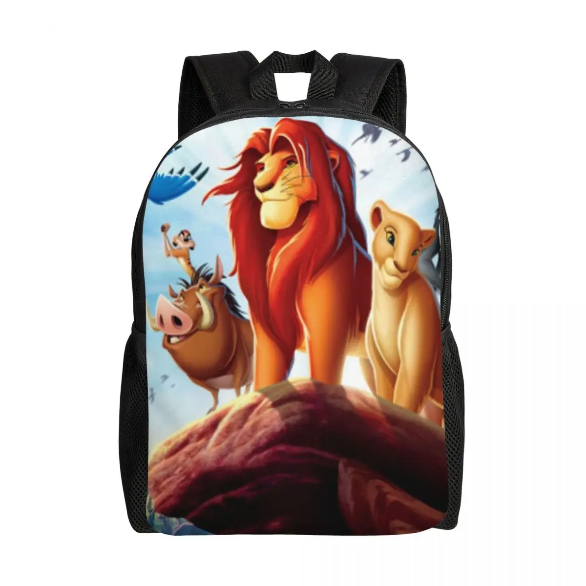 

Custom The Lion King Simba Laptop Backpack Women Men Casual Bookbag for School College Students Hakuna Matata Anime Movie Bags