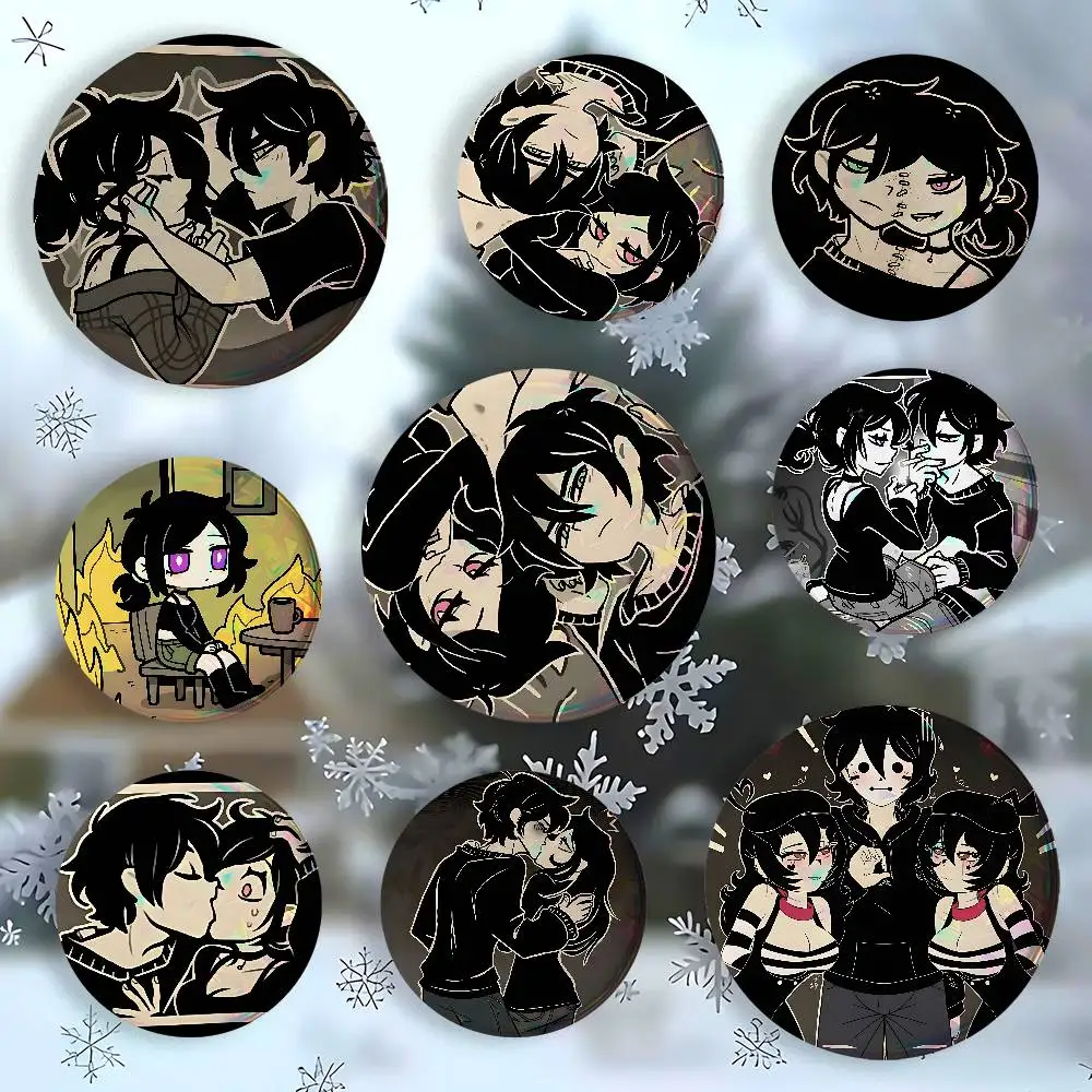 T-The Coffin Of Andy And Leyley Cute Badge Pins For Friend, Backpack, Clothing, Collectible Accessories, Jewelry Gift