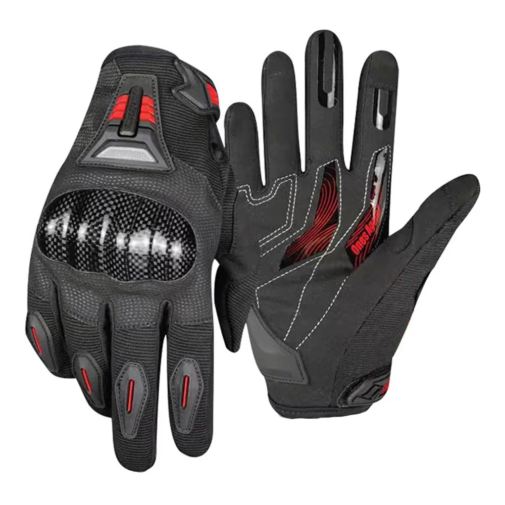 

Motorcycle Gloves Breathable Summer Motorcycle Gloves Non-slip Motorcycle Accessories Wear Resistant Carbon Fiber Touch Screen