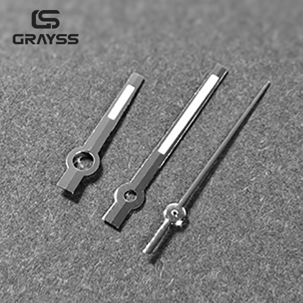 High-quality DJ Hands Super Lume Watch Hands for NH35 NH36 NH38 NH70 NH71 NH72 4R35 4RS6 Silver Watch Accessories DIY image 3