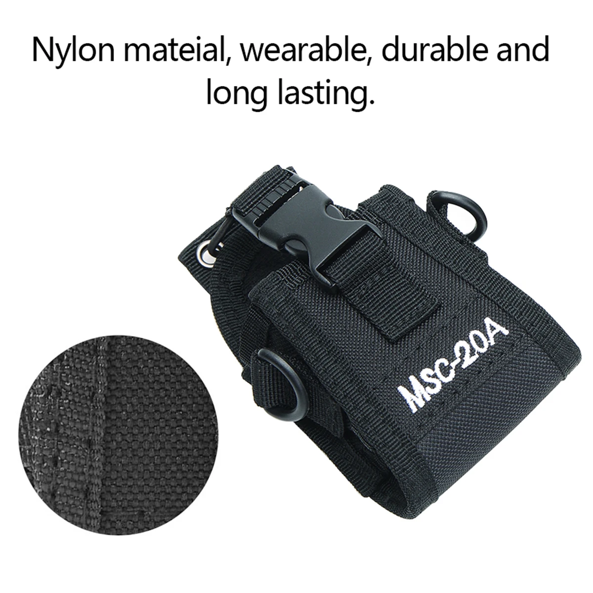 Walkie Talkie Tactical Bag Baofeng UV-5R Nylon Radio Case Outdoor Pouch Pocket For Quansheng UV-K5 UV-K6 Two Way Ra