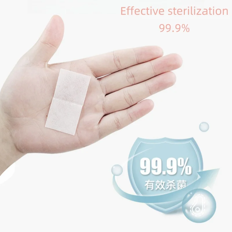 Alcohol disinfection cotton pads disposable alcohol cotton pads tableware office supplies cleaning and nail art wet tissue paper