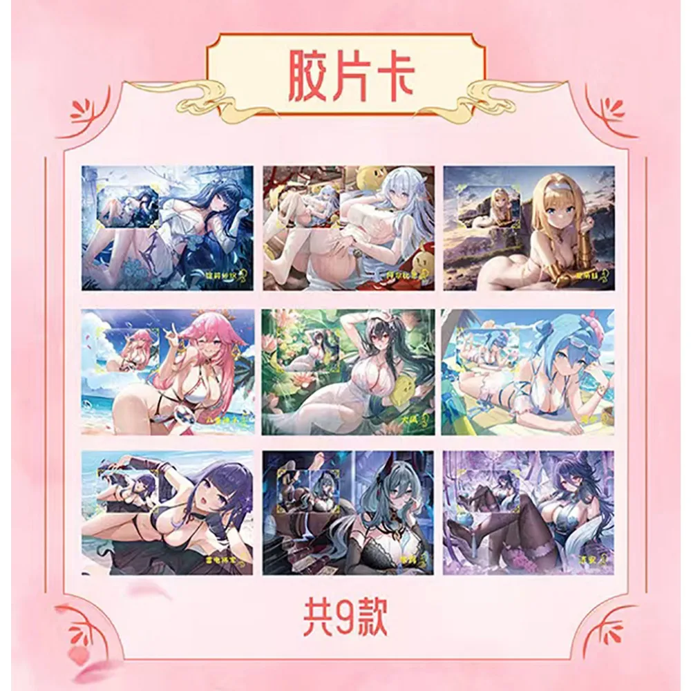 Girl's Feast Goddess Story Collection Cards Anime Game Beauties Attractive Bunny Girl Cosplay Grating Card Table Toys Kids Gifts