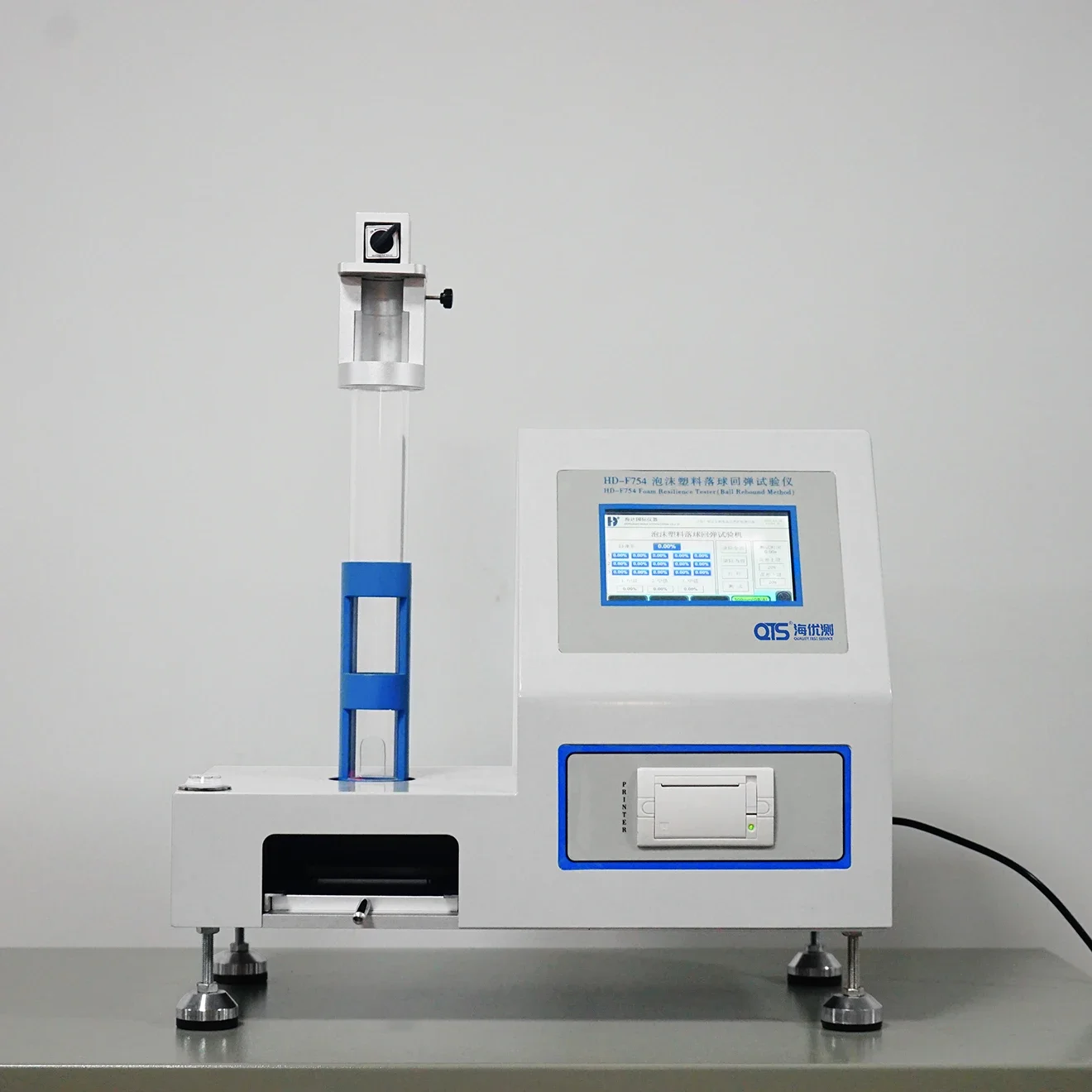 Touchscreen-Steuerung ISO 8307, elektronischer Schaumstoffball, Rückprall-Ermüdung