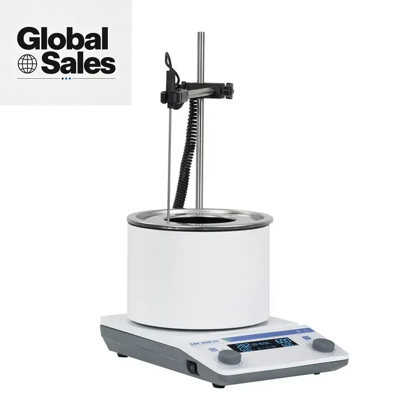 LICHEN 250C Brushless DC Motor 1.5L 2000rpm High Quality Timing Heating Function Mixer Bath-type Magnetic Stirrer