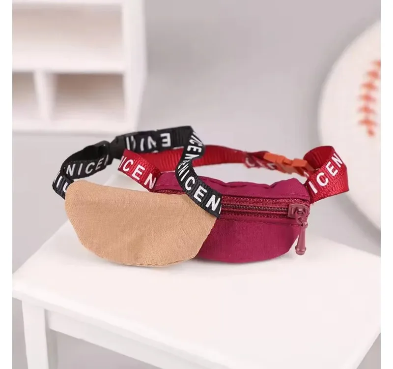 Labubu 인형 크로스 바디 백 DIY 장난감 허리 가방 귀여운 봉제 인형 액세서리 어린이 장난감 패션 액세서리