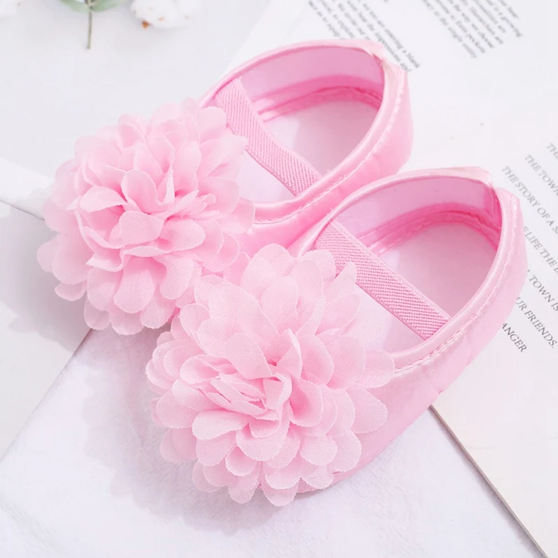 

Autumn Baby Girls First Walkers Toddler Sweet Flower Princess Shoes Infant Soft Sole Anti-slip Prewalker Newborn Walking Shoes