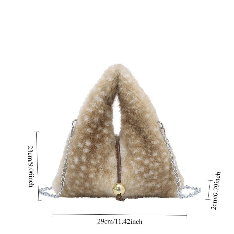 شتاء جديد رقيق حقيبة كروسبودي المرأة موضة سعة كبيرة حقيبة كتف سلسلة تحت الإبط محفظة الملمس وحقيبة مستحضرات التجميل بسيطة