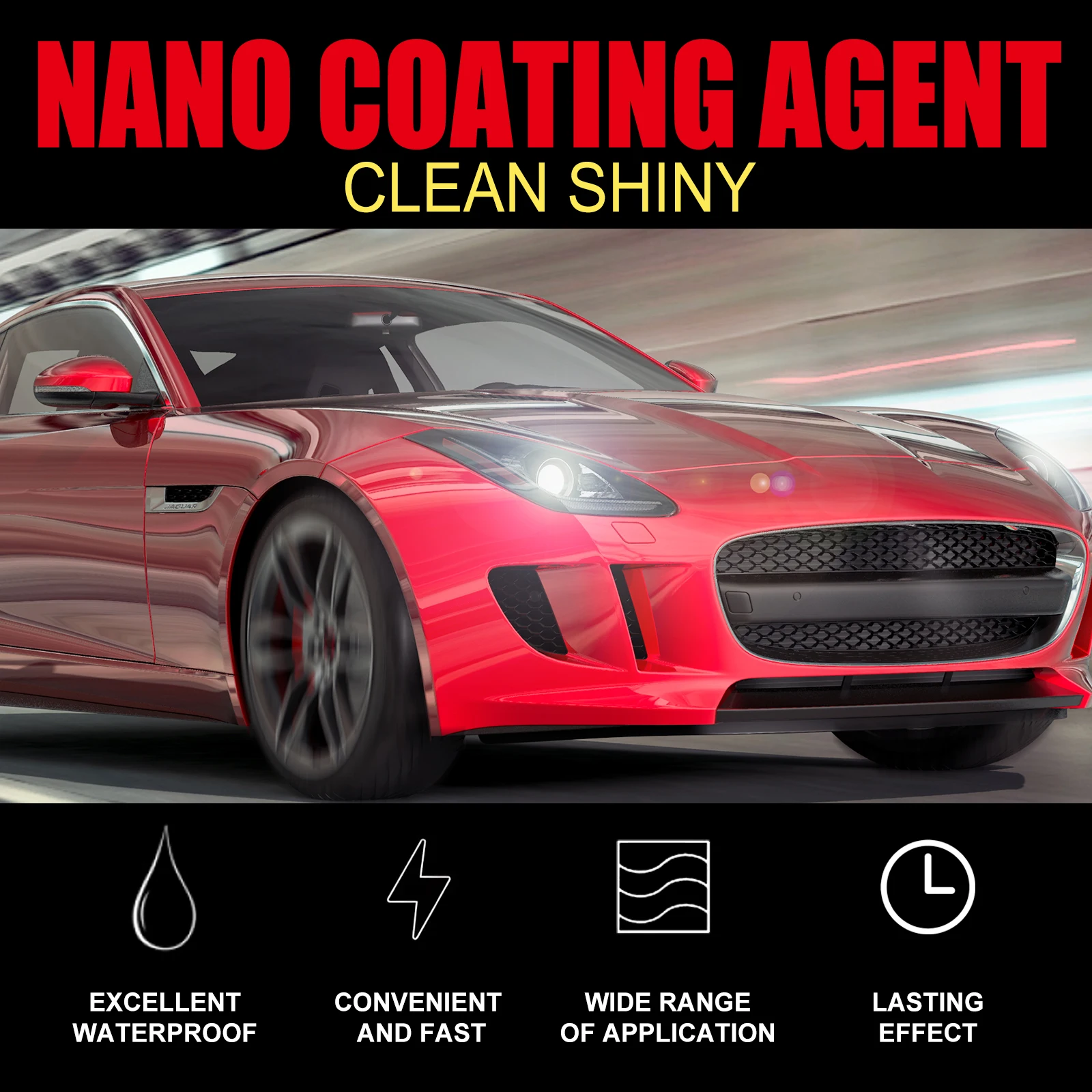 Car Wax Polish Spray Nano Hydrophobic Coating High Protection Polish Spraying Wax Paint Scratch Repair Remover Auto Paint Spray