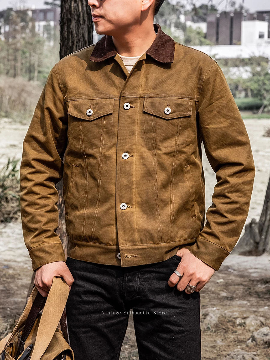 Red Tornado Classic Type 3 Waxed Trucker Jacket American Casual