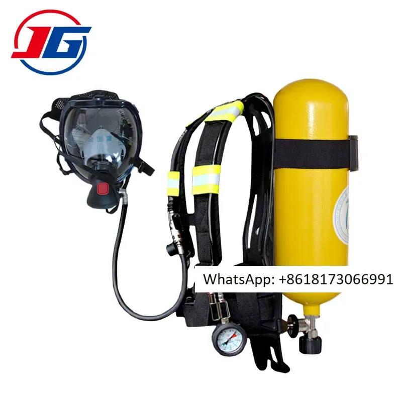 

Fire air respirator RHZK 6L respirator, rescue respirator steel cylinder positive pressure air respirator