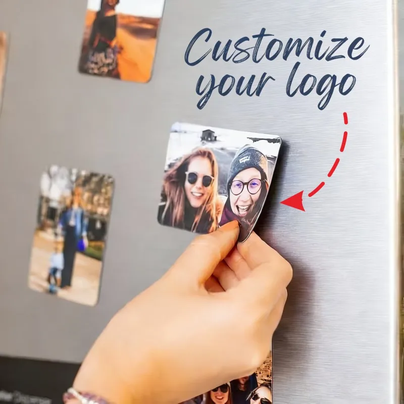 

Custom Photo Logo Fridge Magnet Personalized Magnetic Picture for Home Mother Wife Gift Idea Keepsake Party Decoration