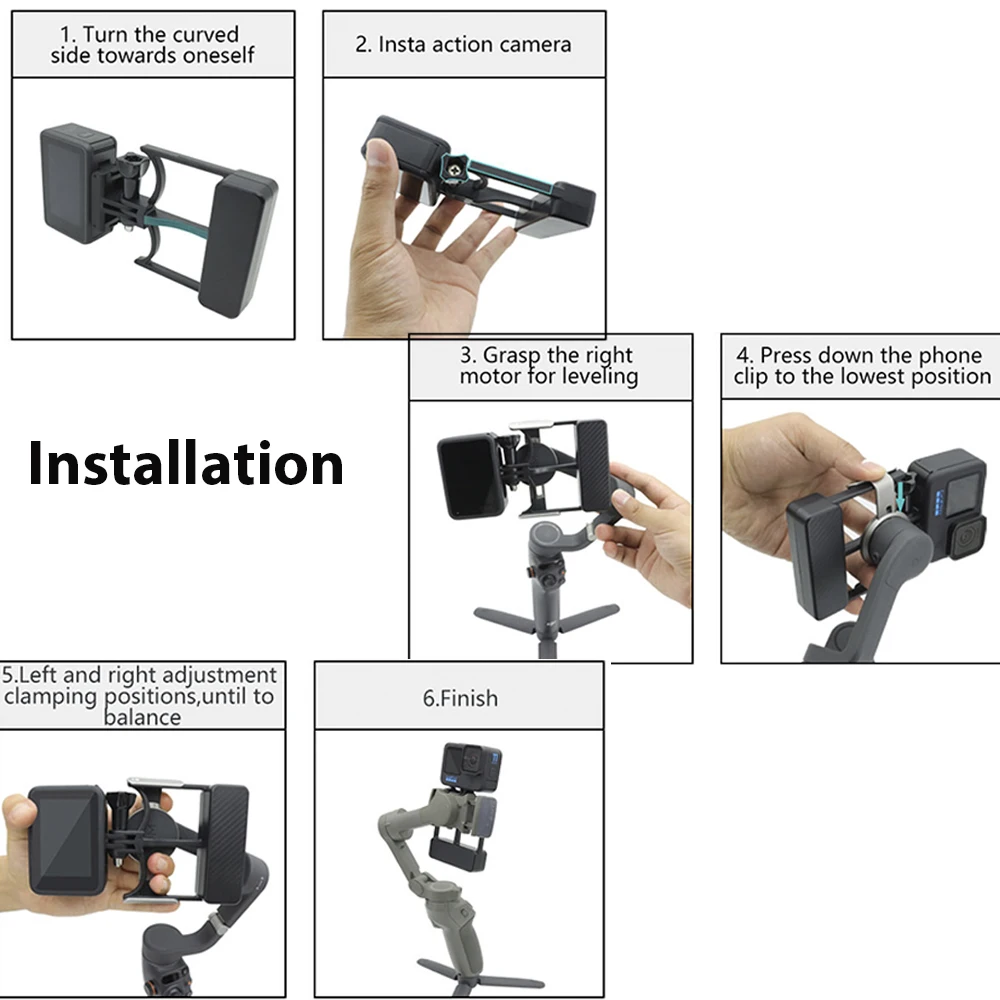 DJI OSMO MOBILE2 美品　GoPro用アダプター付けます! Amazon | OSMO Nano 360 Action 4 3 2 磁気マウント クイックリリース