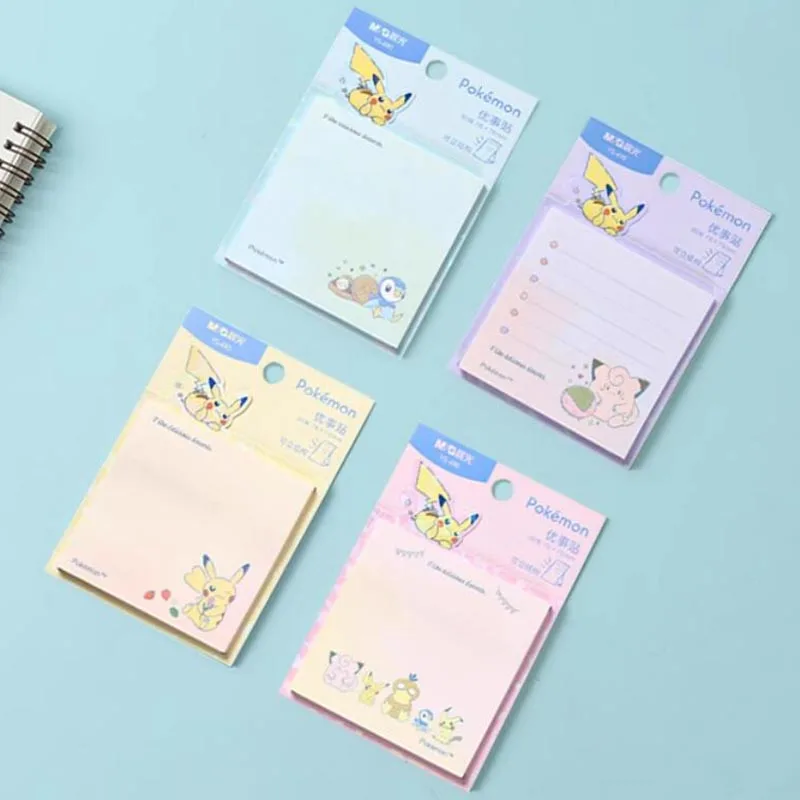 8pcs/lot Creative Pokemon Stand Memo Pad Sticky Notes Stationery Label Notepad Planner Sticker Post Office School Supply