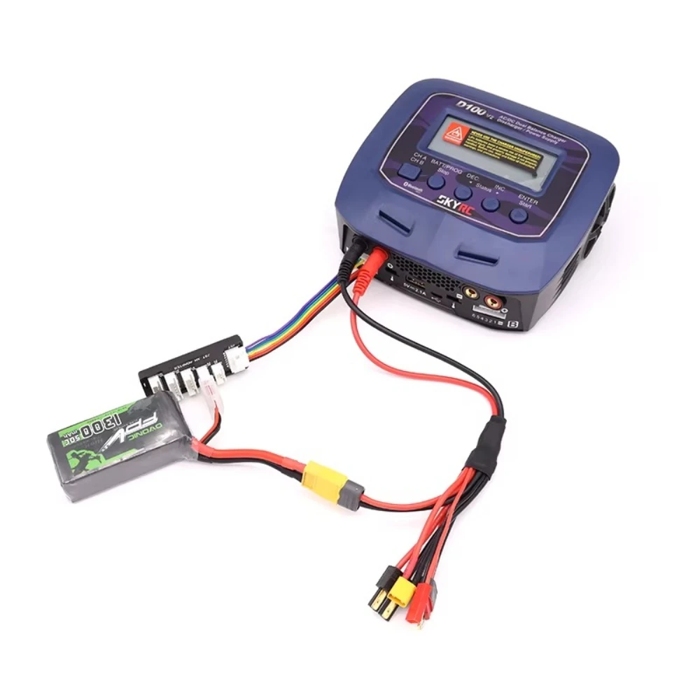 RC Charger Adapter Connector 5 In 1 Charger 4.0mm Banana XT60 XT30 TRX JST T Plug for RC Car Drone Imax B6 B6AC Battery Cable view 5