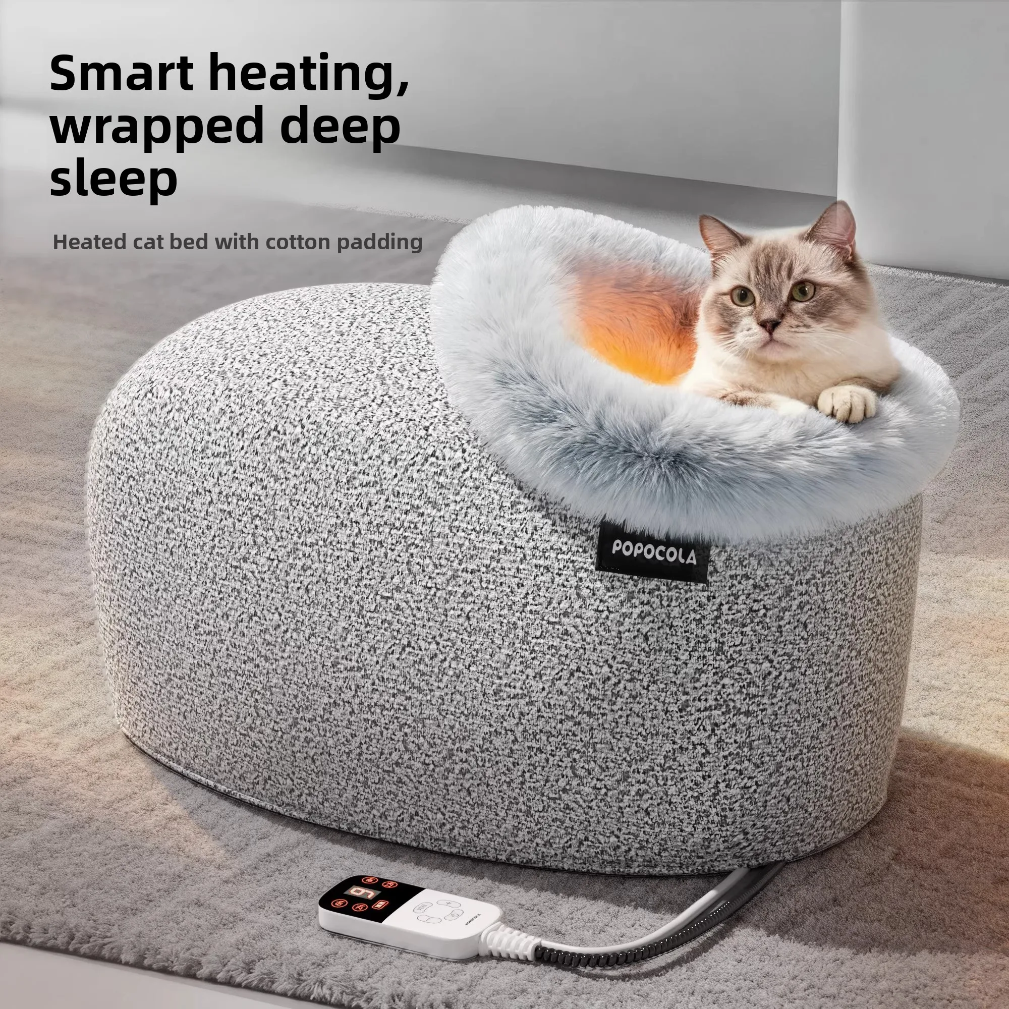 

Winter Heated Cat House Thickened Constant Temperature Electric Heating Mat for Kittens