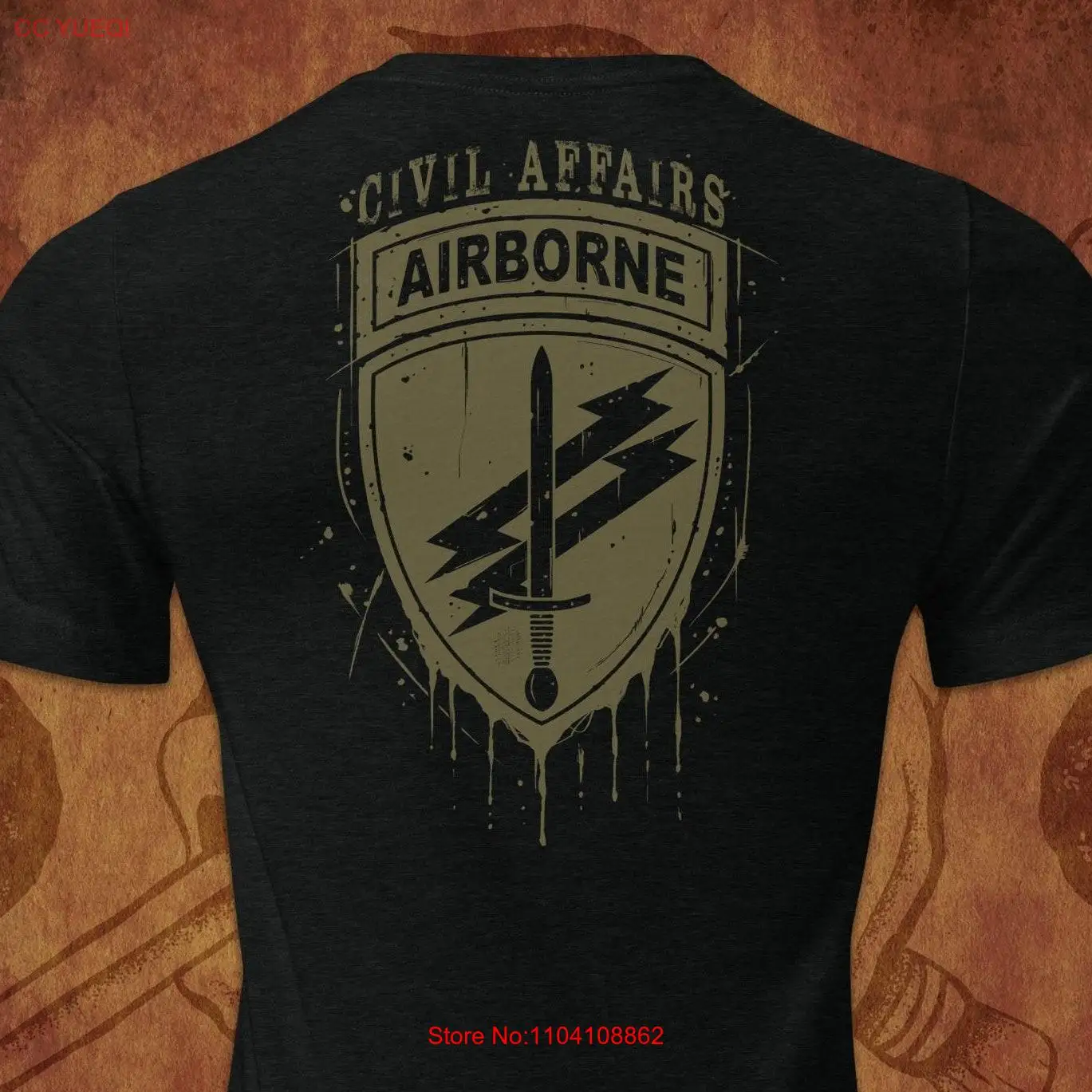 

Army Civil Affairs Military T Shirt CAPOC Veteran Soldier Apparel long or short sleeves