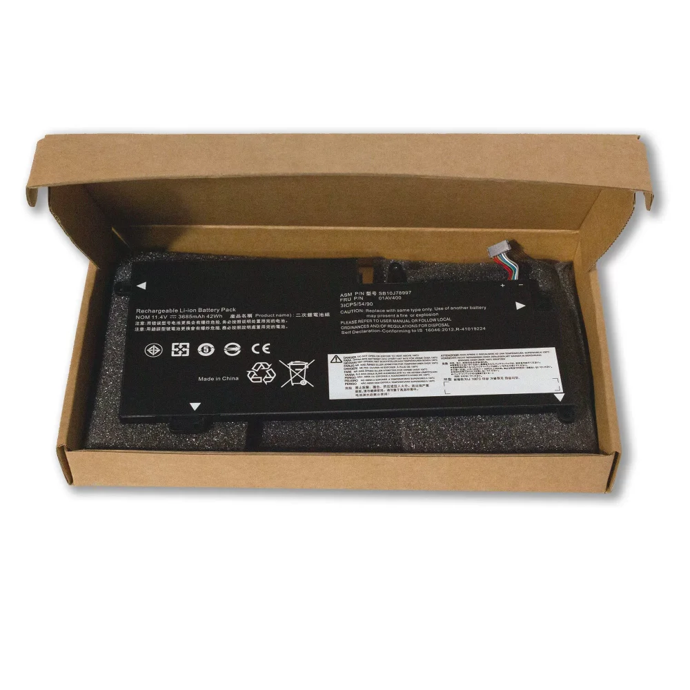 New 01AV400 3575mAh 42Wh Laptop Battery for Lenovo 01AV401 01AV402 01AV435 01AV436 01AV437 ThinkPad S2 Gen 13 Series SB10K97593