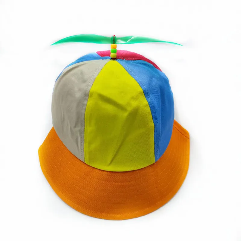 20 Farben Lustiger Propeller Regenbogen-Hubschrauber-Baseballkappe Größe S&L Unisex Kinder Teenager Kleine Köpfe Zylinder für Männer Frauen – Detail 29