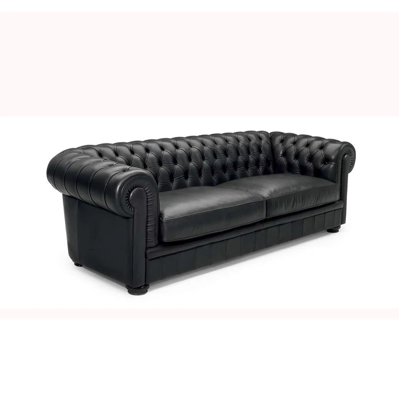 

American Style Family Living Room Leather Luxury Sofa Set