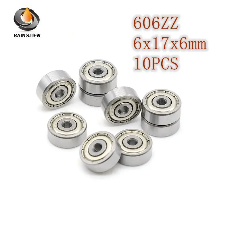 

Miniature Deep Groove Ball Bearing 10PCS 603-639 2Z 605 606 607 608 609 623 624 625 626 627 628 629 633 Double Sided Metal Cover