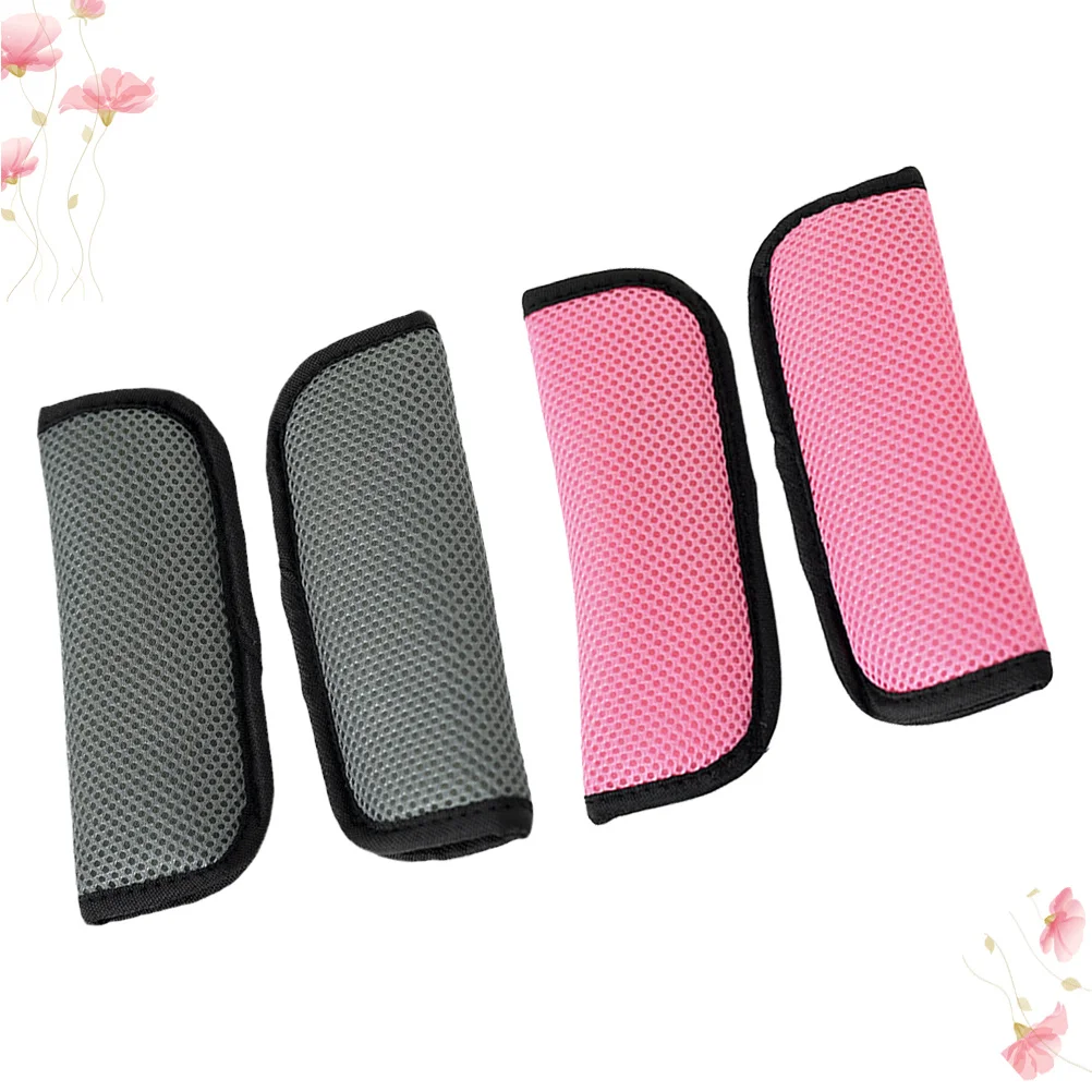 4 قطع وسادة كتف آمنة سميكة وسادة ناعمة حامي حزام الرضع لعربة الأطفال عربات التي تجرها الدواب يدفع باليدين #3