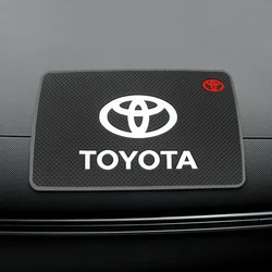 PVC Car Anti Slip Mat Phone Holder Auto Interior Dashboard Non-Slip Mat Pads For Toyota Corolla Camry C-hr Yaris Rav4 86 Avensis