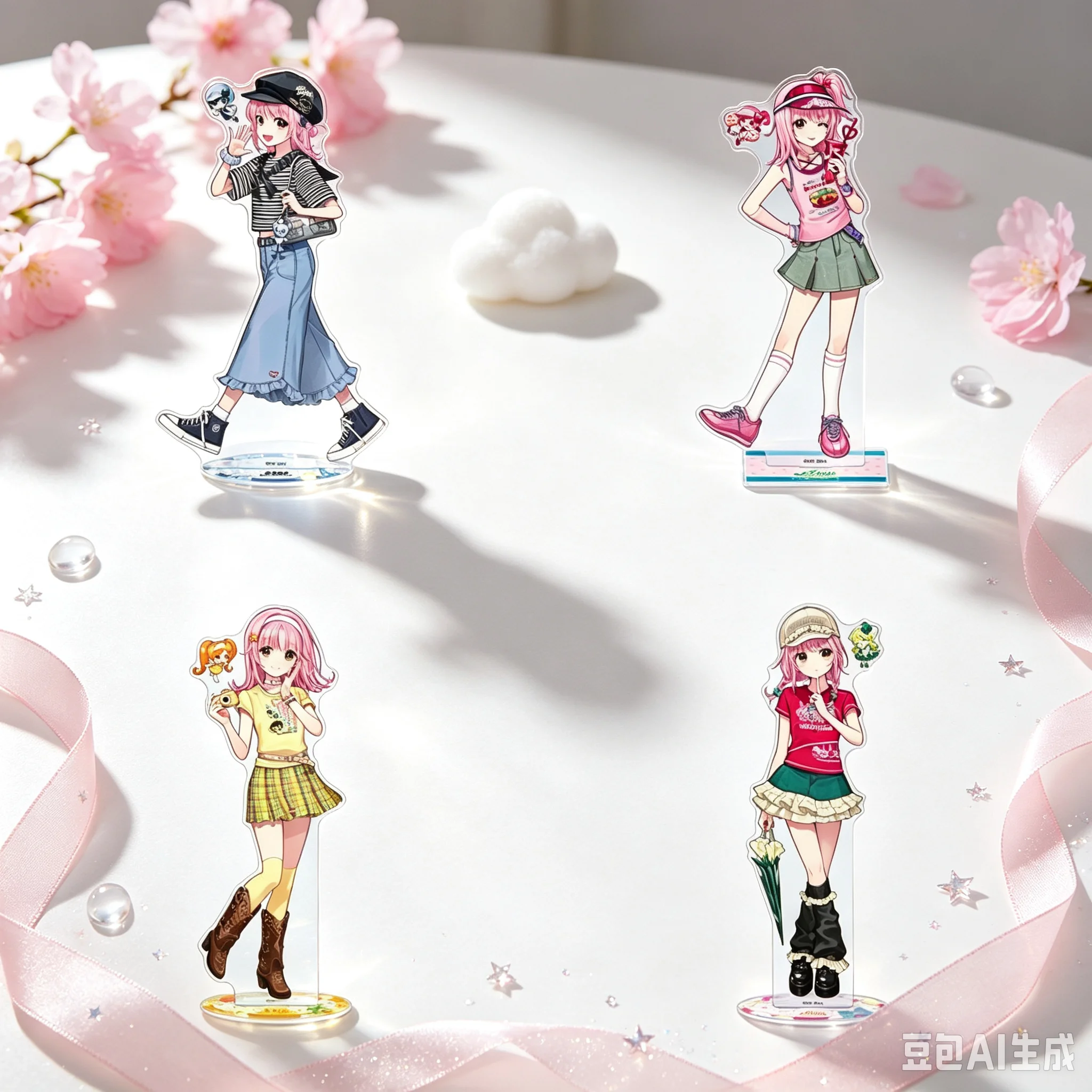 High Definition Images 15cm Anime Shugo Chara! Acrylic Stand Model Bookshelf Decoration Lovely Products High Pixel Keychain