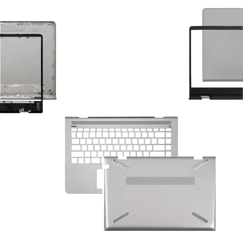 For HP Pavilion 14-BF TPN-C131 New LCD Rear Cover/Front Frame/Palm Pad Keyboard Bottom Cover Silver 930593-001 AM22R000320