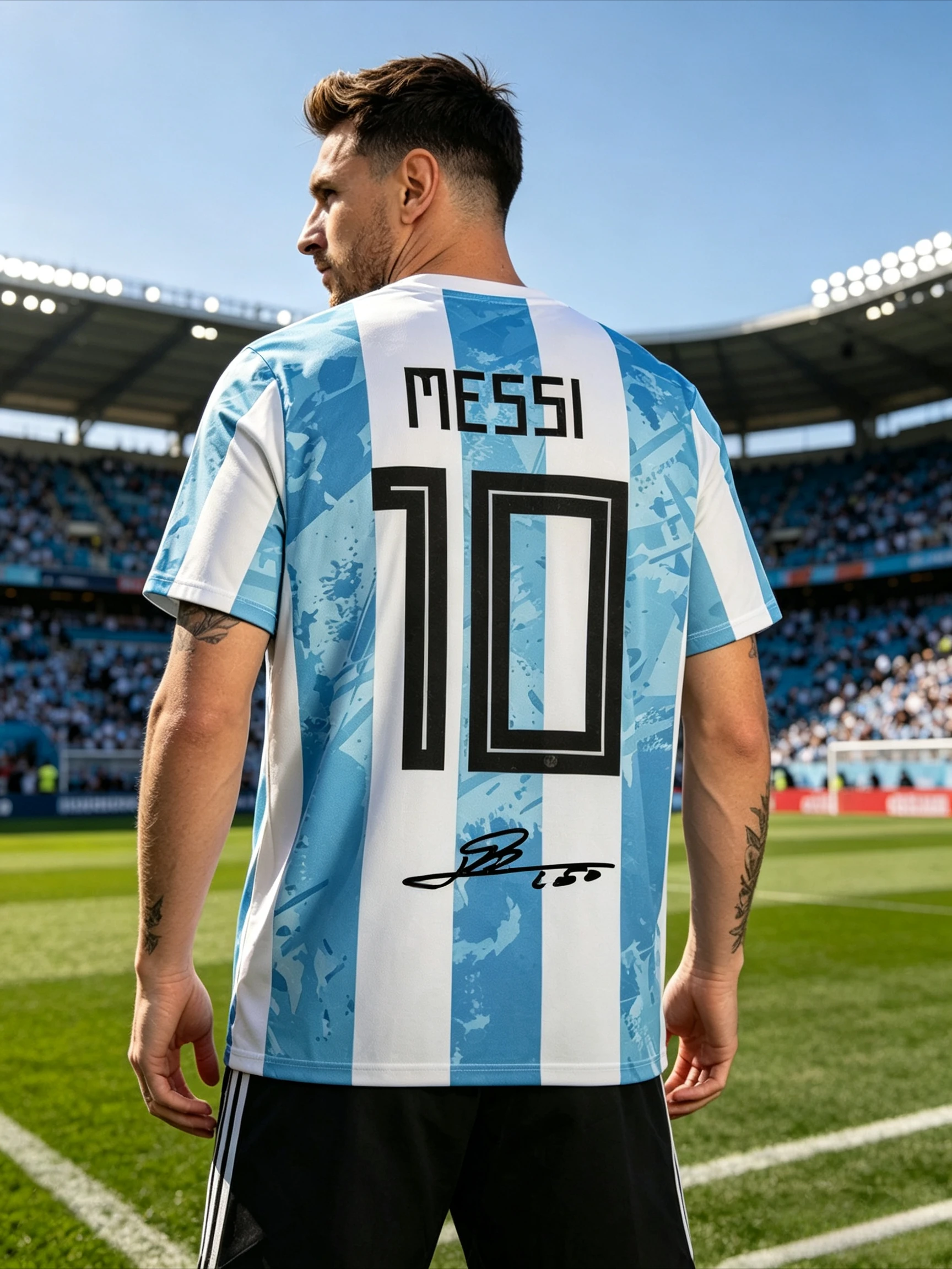 2026 New Model Argentina Team Messi 10 Number Children's T-Shirt Football Jersey Is Specifically Designed for Football Fans