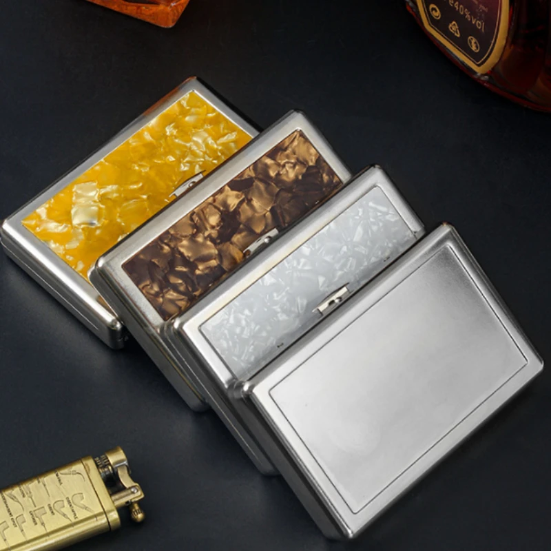 20-Cigarette Capacity Metal Cigarette Case Pressure-Resistant Crush-Proof Storage Box for Construction Workers Outdoor Smokers