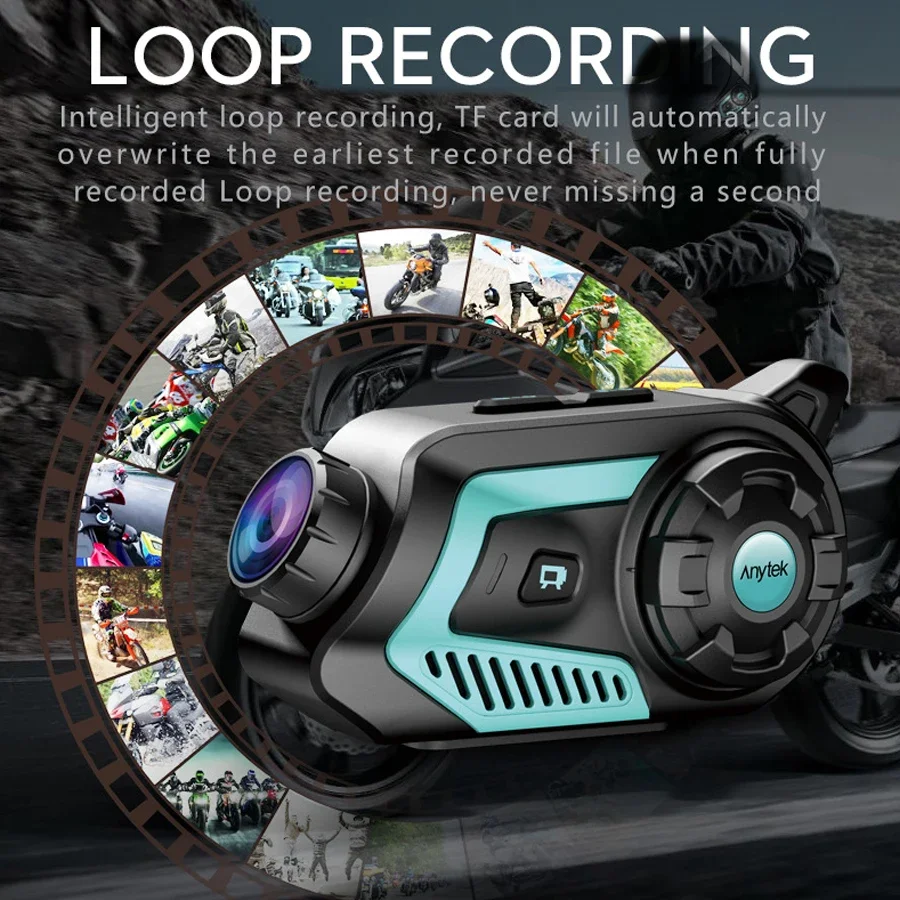 YYHC S40 Waterproof Motorcycle Action Camcorder WiFi Helmet Sports DV Cycling Riding Video Digital Camera 2K UHD