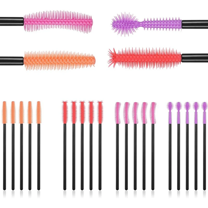 24Pcs Sewing Machine Cleaning Brushes, Silicone 10.5Cm / 4.13 Inch 4 Styles Reusable Nook Cranny For Sewing Machine