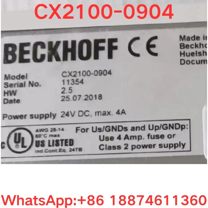 중고 테스트 OK,PLC 호스트 컨트롤러 CX2100-0904