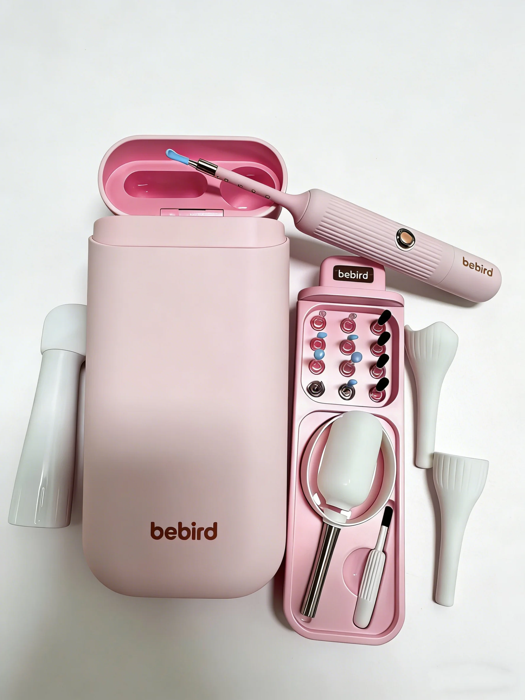 Nettoyeur de cire d'oreille visuel intelligent 4 en 1, avec caméra, Endoscope HD, outil d'otoscope de nettoyage visuel multifonctionnel des oreilles, comprend un stockage