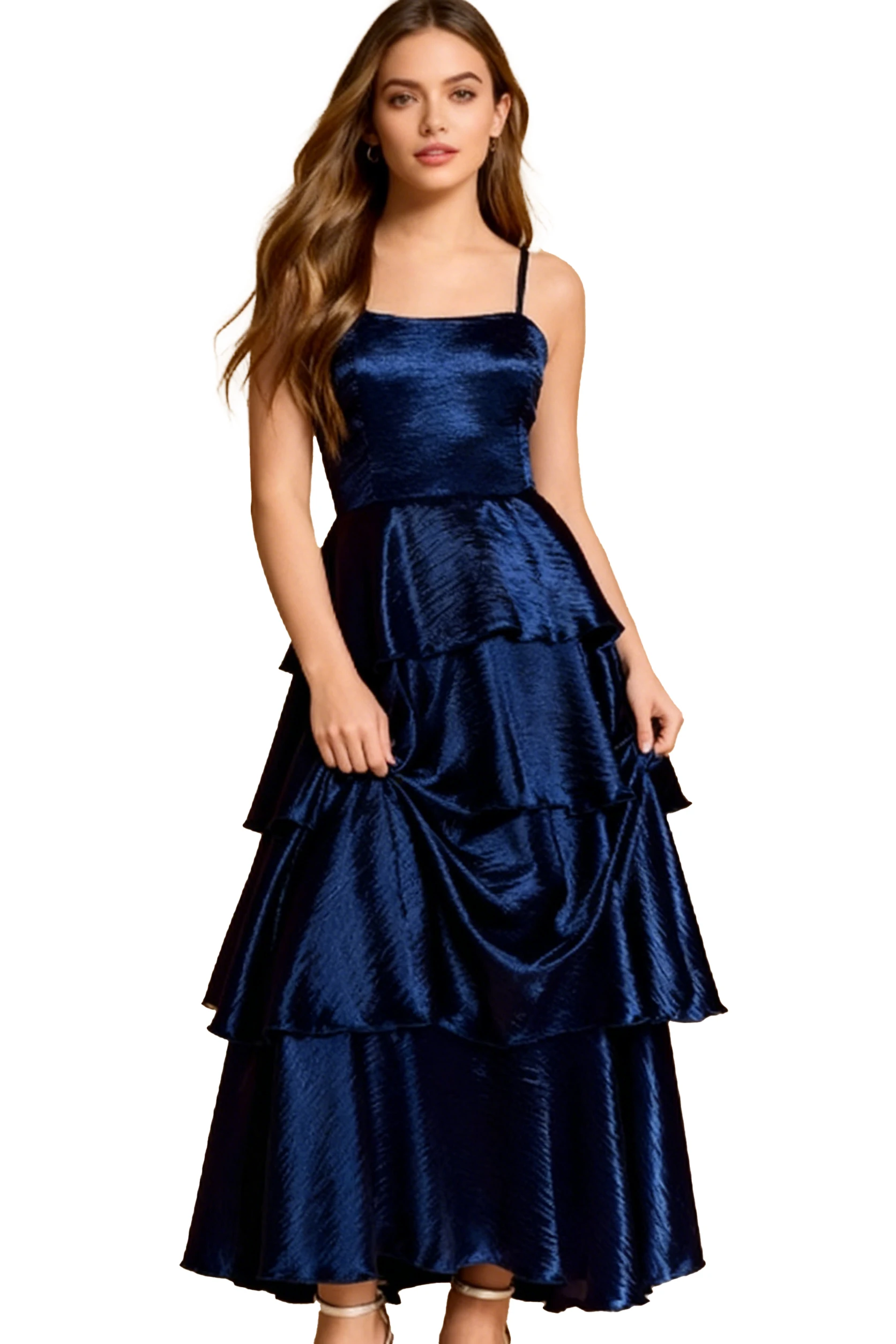 Sommer Mädchen Camisole Kleid mit schulterfreiem und rückenfreiem Mode Retro Geburtstag Party Anlass Kuchen Kleid Kleid